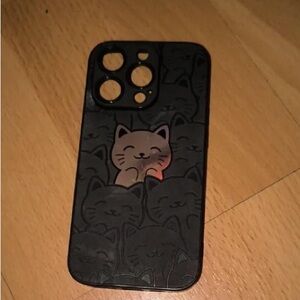 Black Cat Design Phone Case